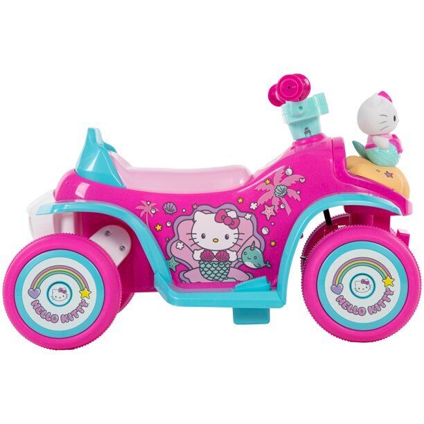 6V Pink Electric Quad Bike with Bubble Tank for Girls - Image 4