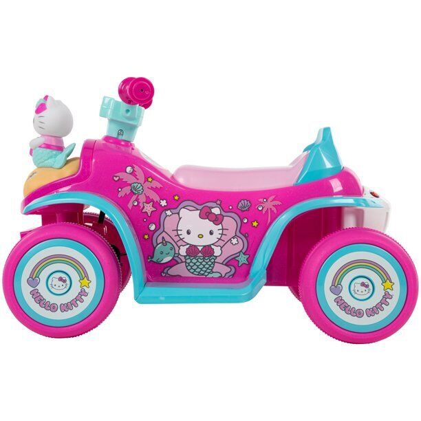 6V Pink Electric Quad Bike with Bubble Tank for Girls - Image 9