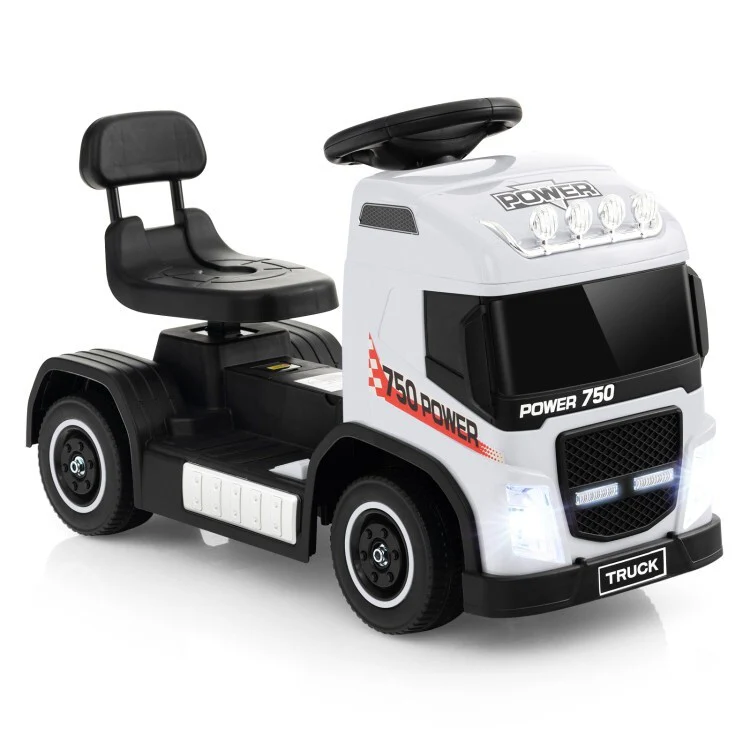 6V Power Battery 2-in-1 Kids Electric Ride-On Truck and Car with Adjustable Height Seat - Image 5