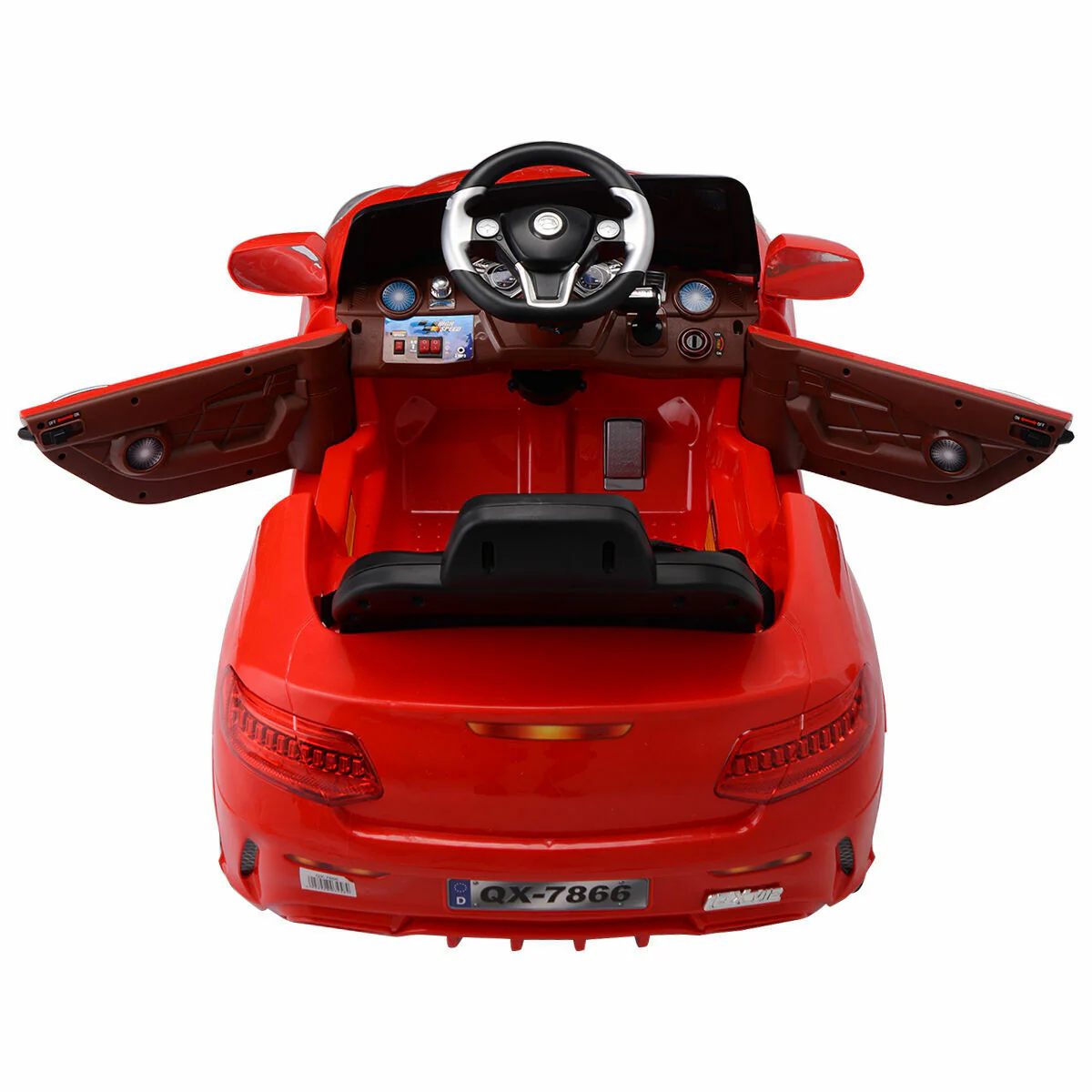 6V RC Remote Control Ride-On Car with MP3 Player and Lights for Kids - Red - Image 4