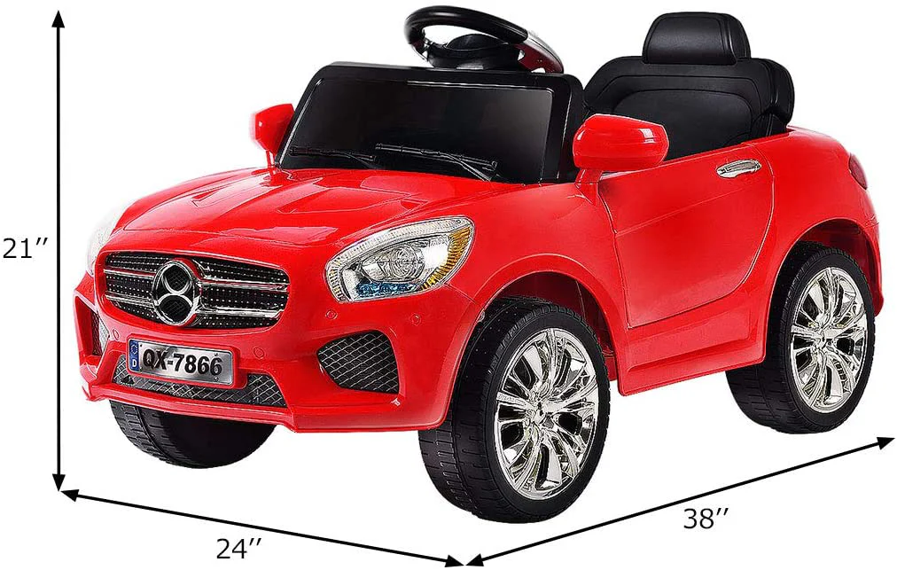 6V RC Ride On Car with Parental Remote Control and Foot Pedal Mode - Image 10