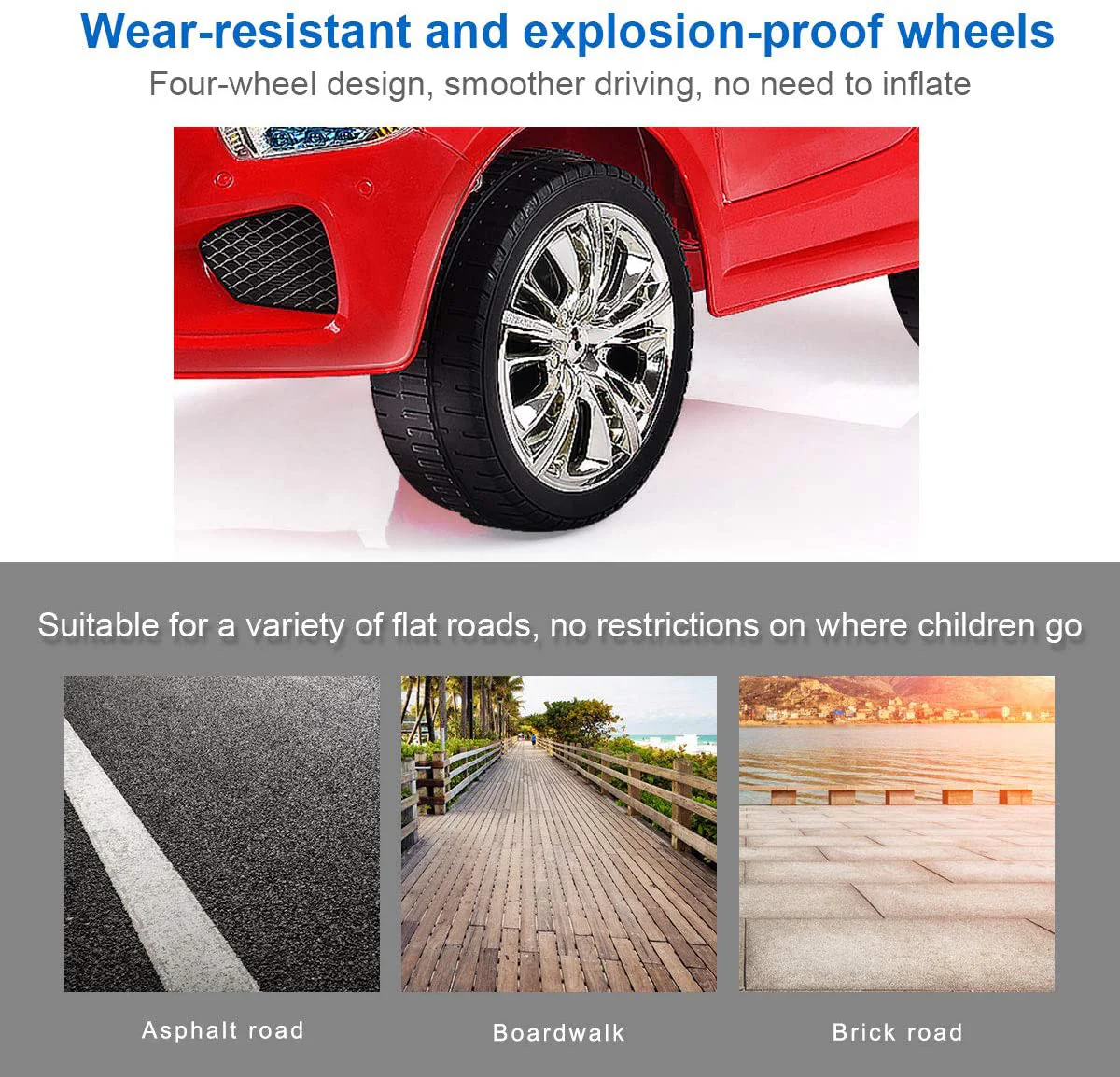 6V RC Ride On Car with Parental Remote Control and Foot Pedal Mode - Image 6