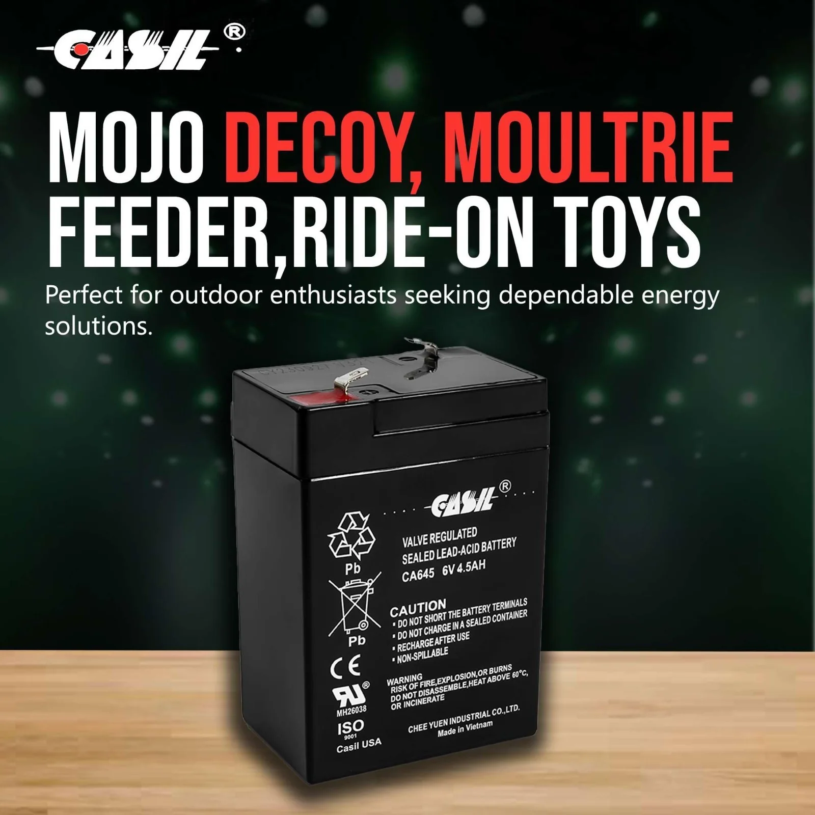 6V 4.5Ah Rechargeable Battery for Ride-On Toys and Emergency Lighting - Image 6