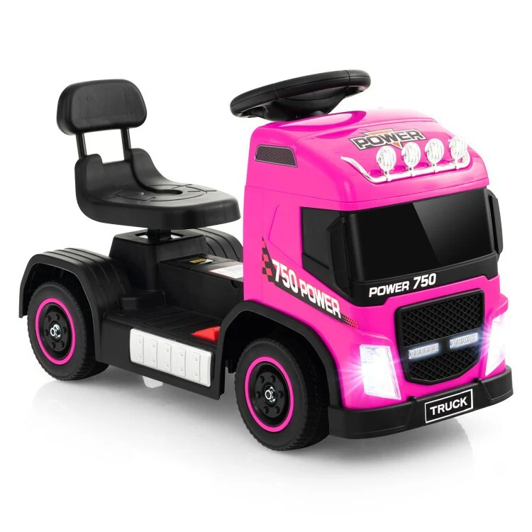 6V Rechargeable Battery Kids Electric Ride-On Truck Car with Adjustable Height Seat - Image 6