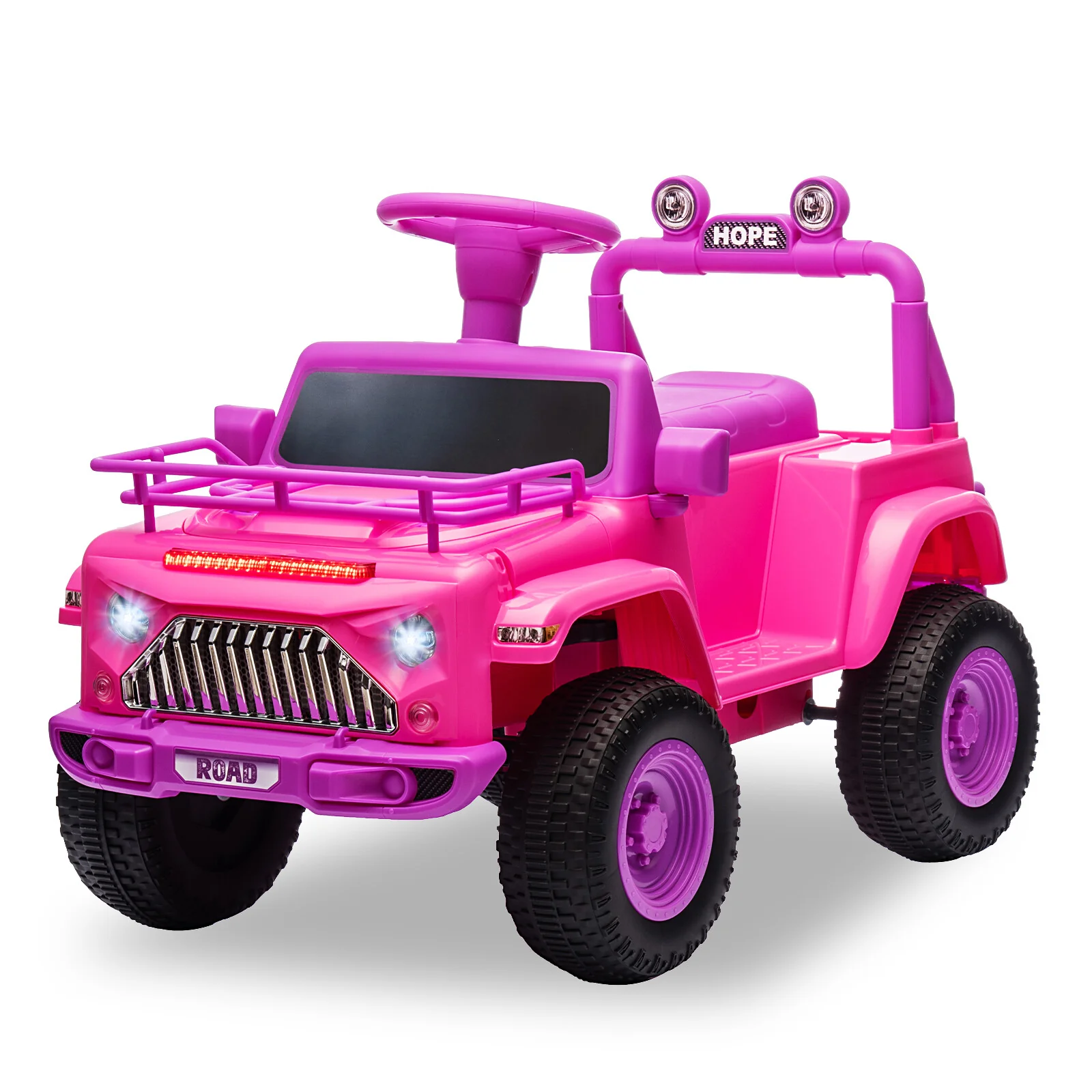 6V Battery-Powered Electric Ride-On Car for Toddlers with LED Lights - Image 2