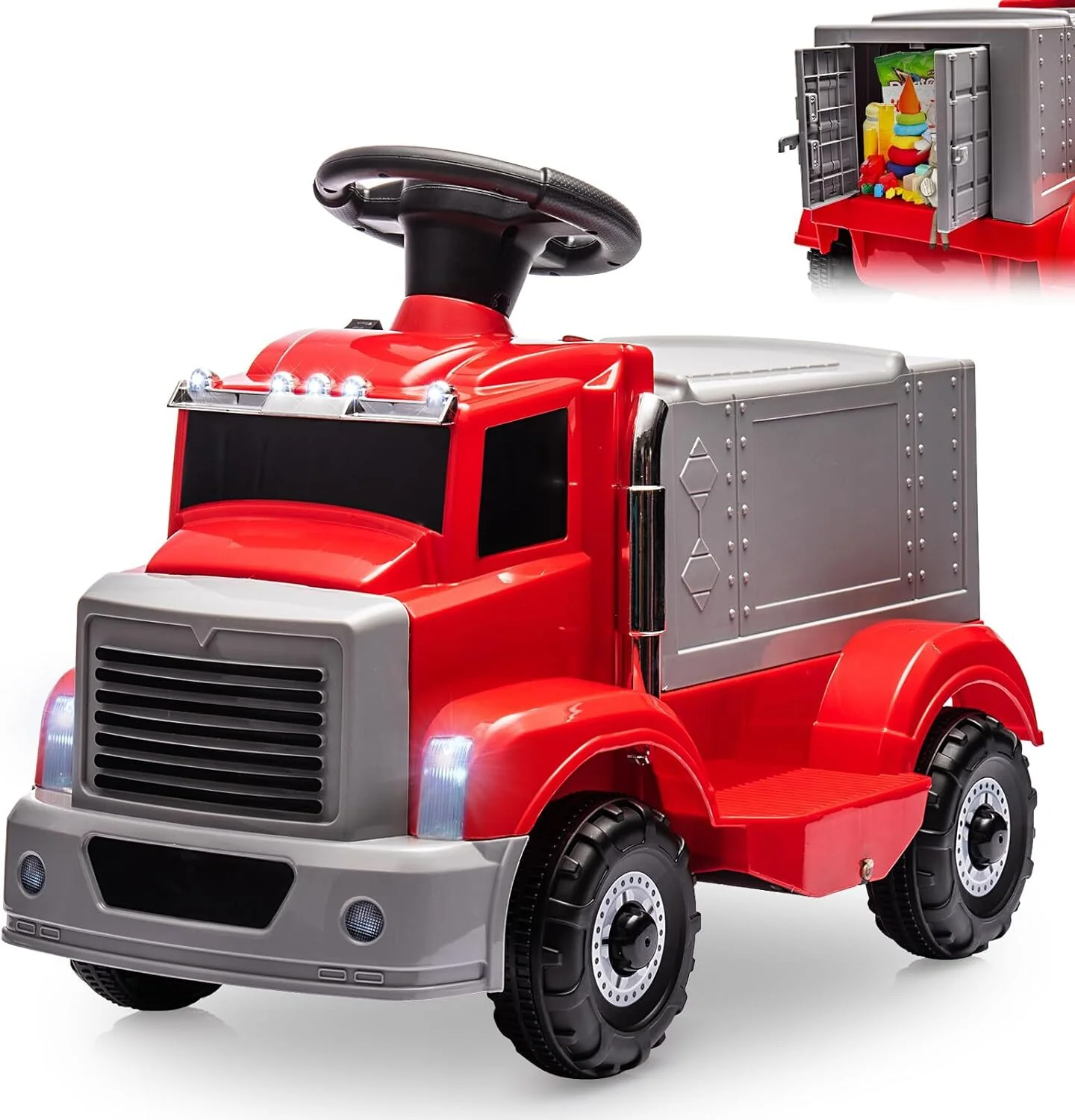 6V Battery-Powered Ride-On Electric Car and Push Car for Toddlers