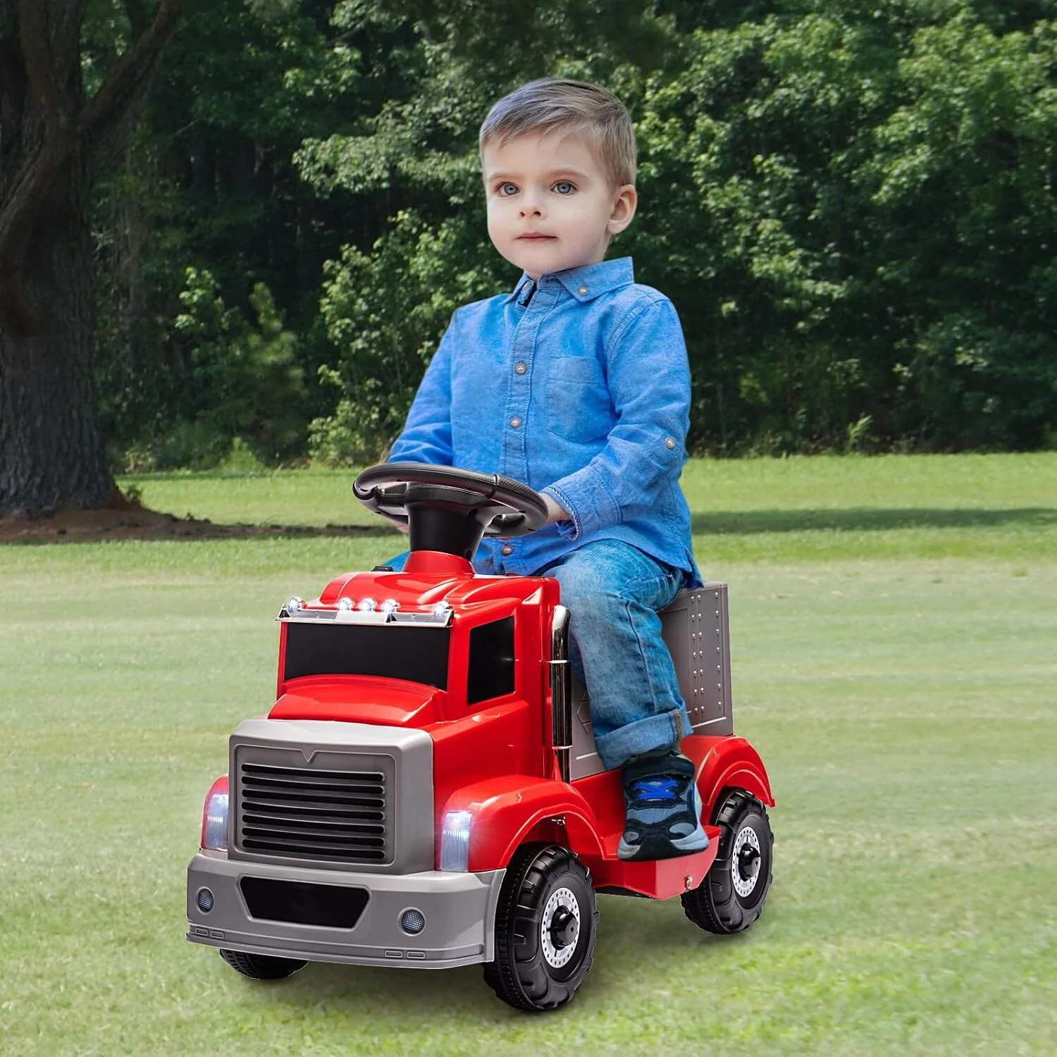 6V Battery-Powered Ride-On Electric Car and Push Car for Toddlers - Image 21