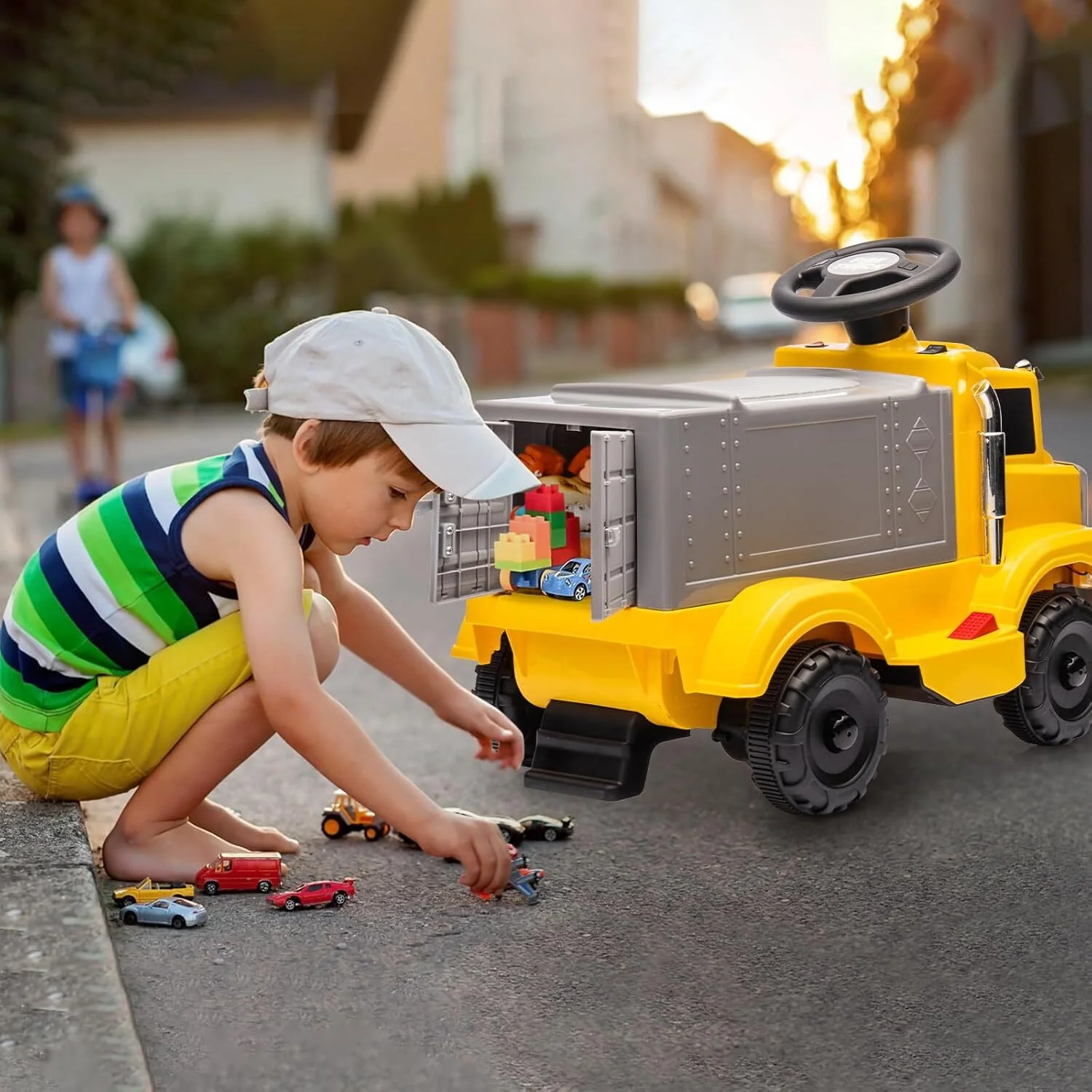 6V Battery-Powered Ride-On Electric Car and Push Car for Toddlers - Image 5