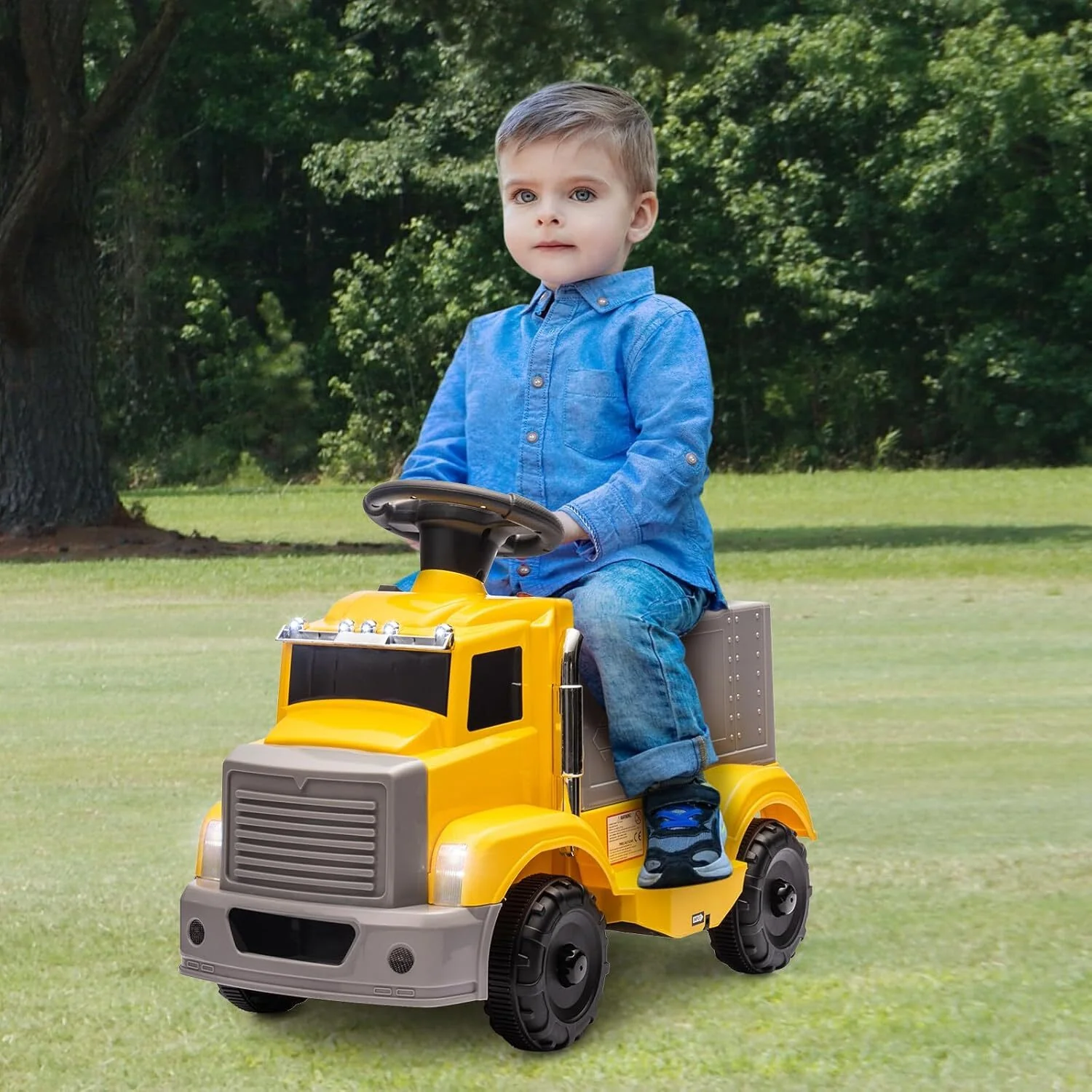 6V Battery-Powered Ride-On Electric Car and Push Car for Toddlers - Image 6