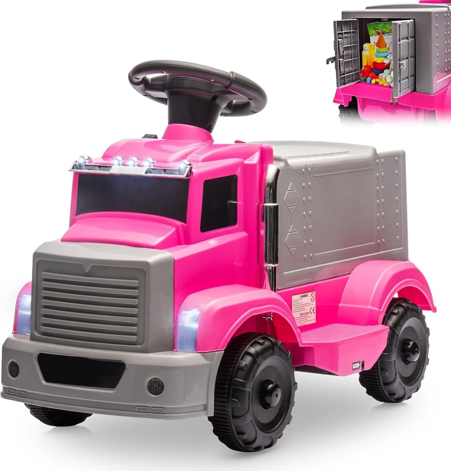 6V Electric Ride-On Car for Toddlers and Kids with Interactive Features and Dual Headlights - Image 22