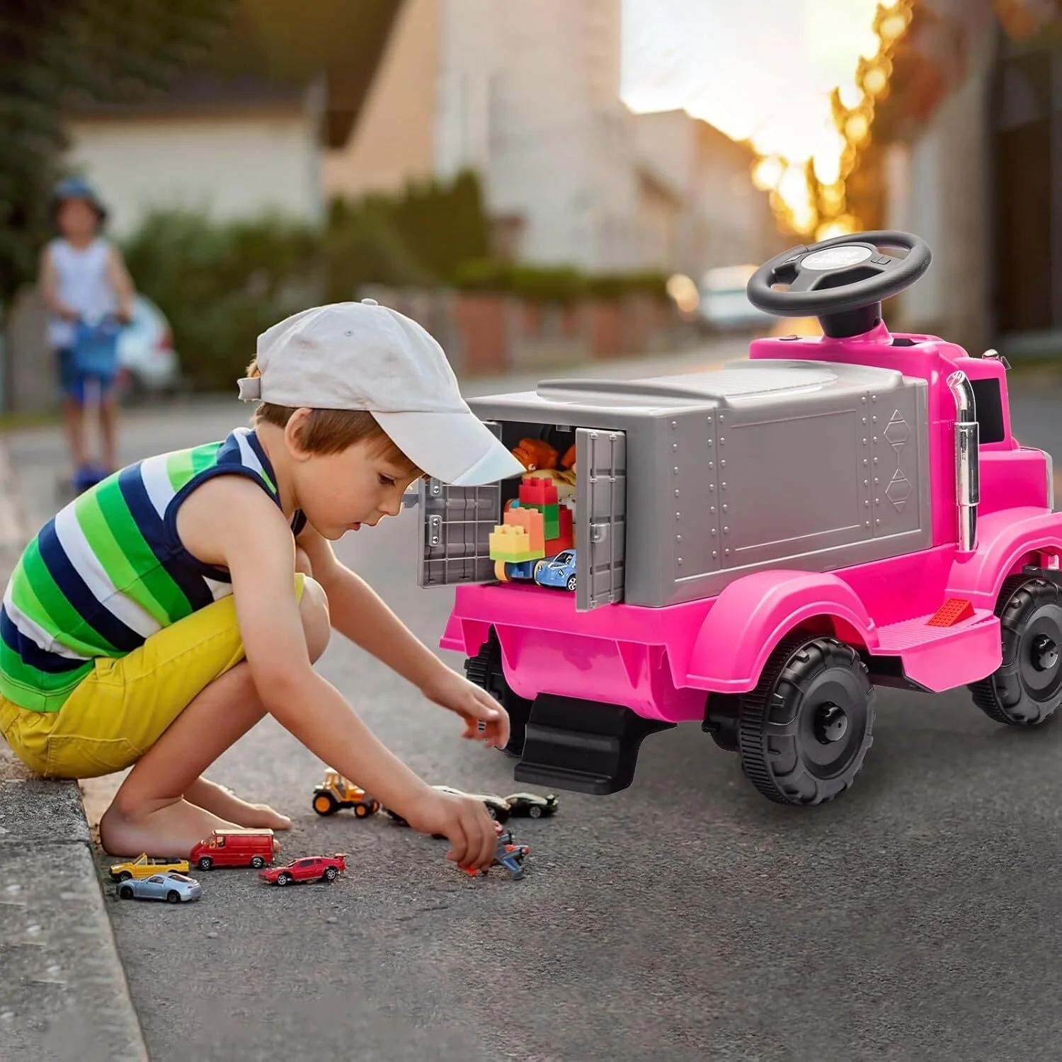6V Electric Ride-On Car for Toddlers and Kids with Interactive Features and Dual Headlights - Image 25