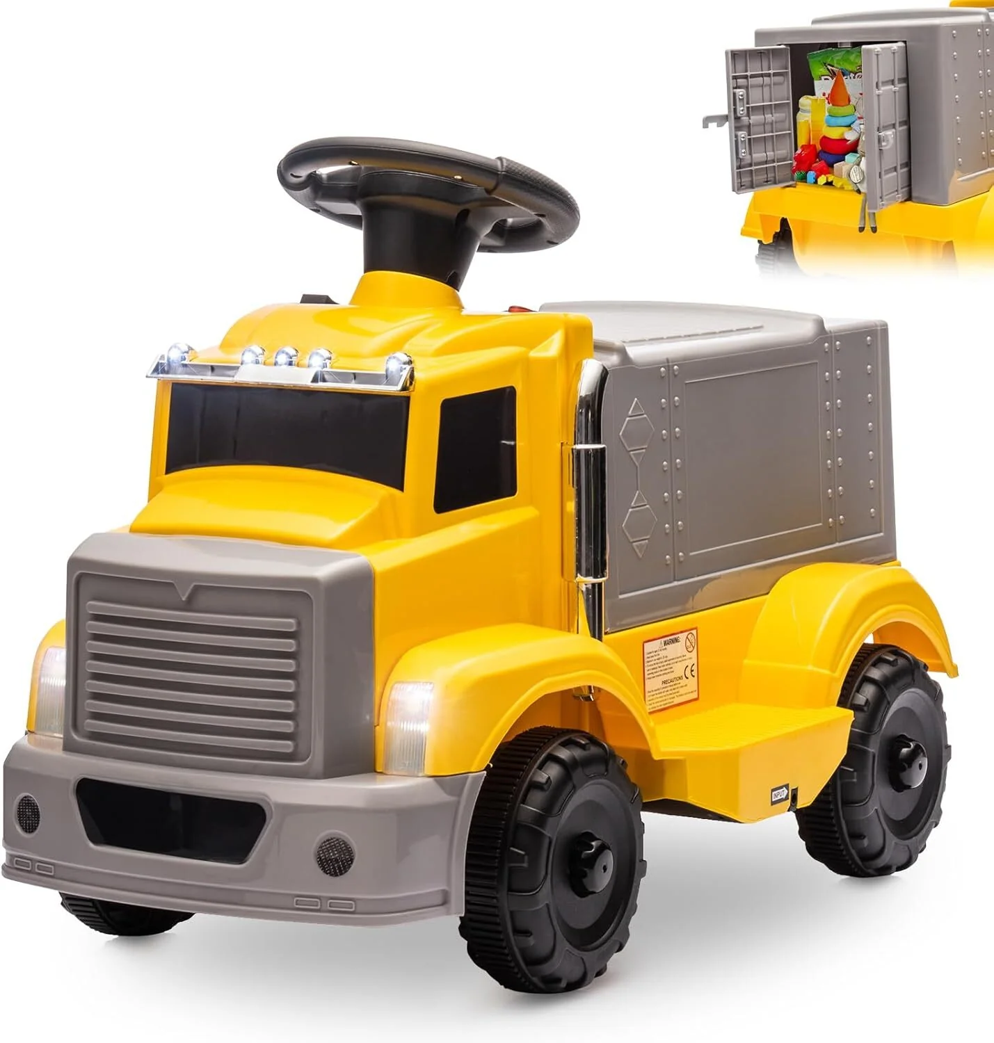 6V Electric Ride-On Car for Toddlers and Kids with Interactive Features and Dual Headlights - Image 7