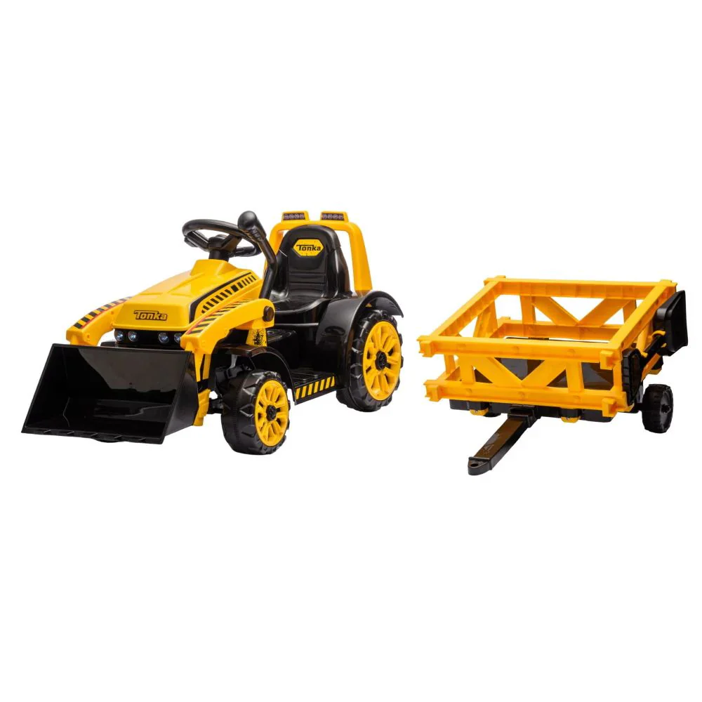 Ergonomic 6V Ride-On Construction Tractor with Front Loader - Image 8