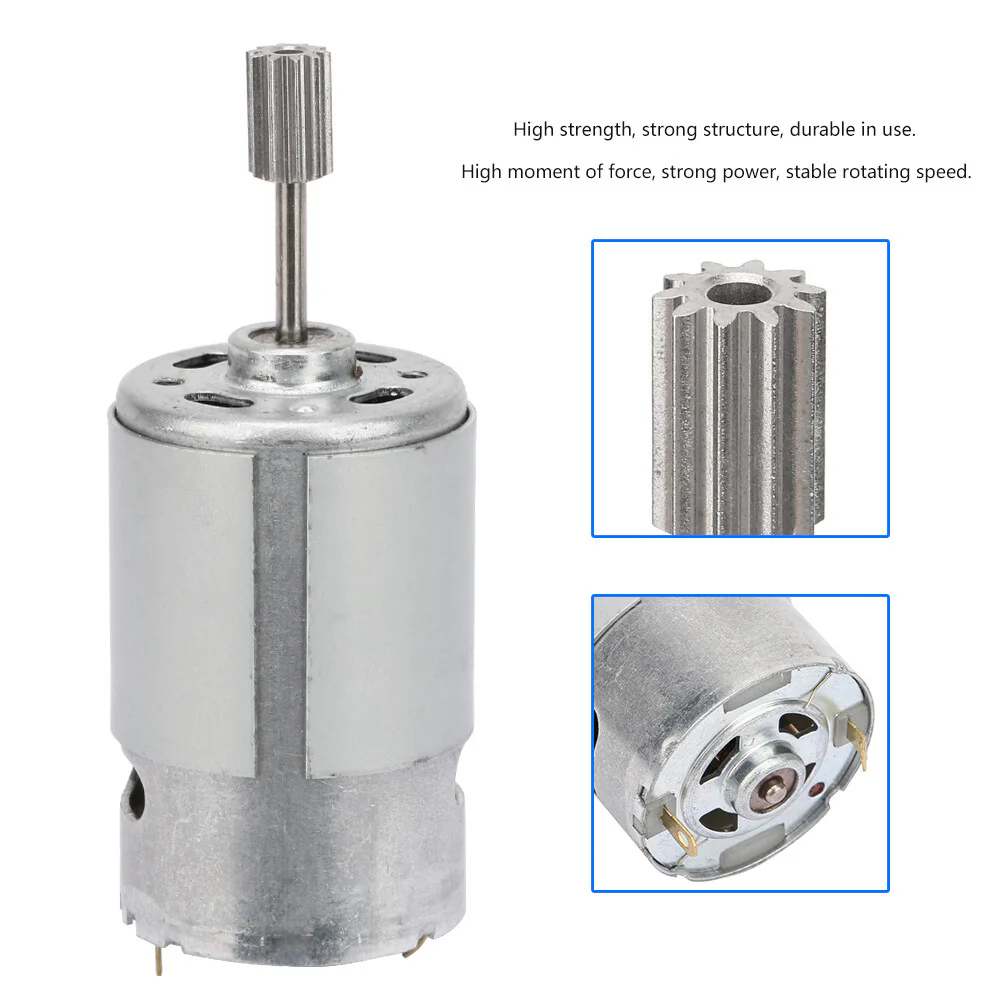 6V RS550 High Speed Micro Motor 550-8000 RPM for Electric Toy Cars and Motorcycles - Image 4