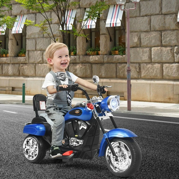 6V Toddler Electric Motorbike Ride-On Toy with Horn and Headlights for Indoor and Outdoor Use - Image 3