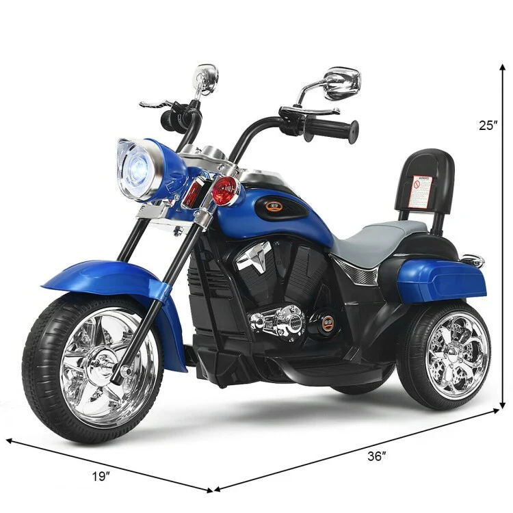 6V Toddler Electric Motorbike Ride-On Toy with Horn and Headlights for Indoor and Outdoor Use - Image 4