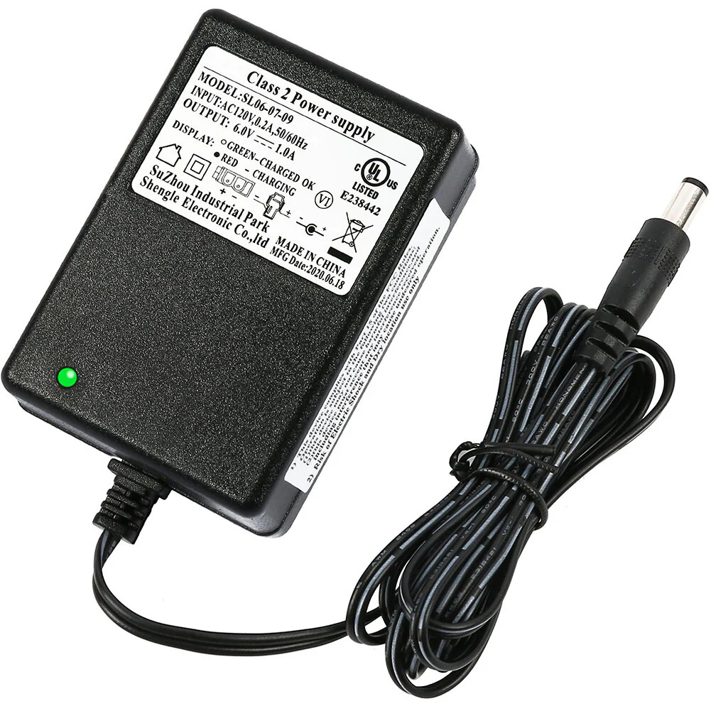 6V Battery Charger and Power Adapter for Kids Ride-On Cars Compatible with Dynacraft - Image 2