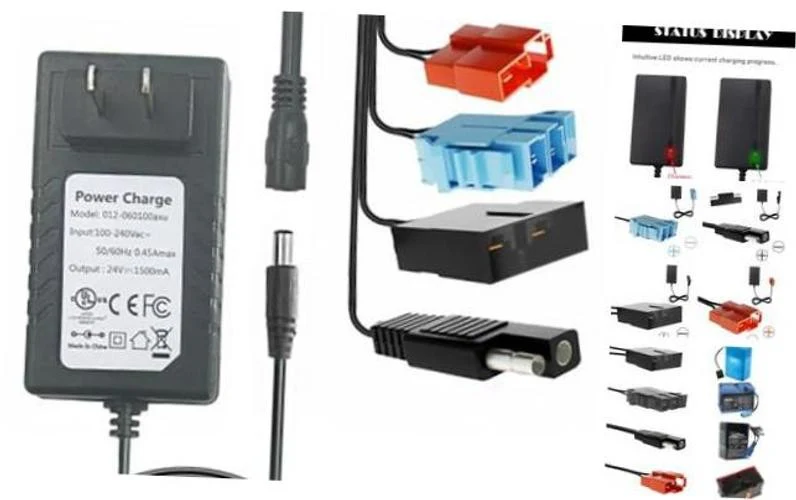 Multi-Voltage Charger for 24V Battery-Powered Kids' Ride-On Toys - Image 6