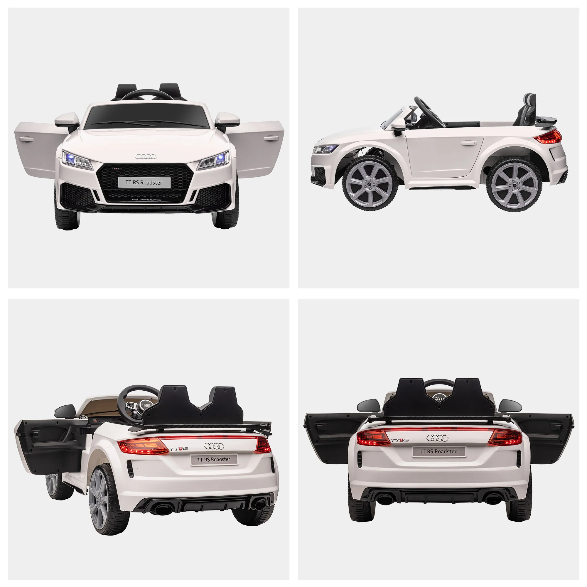 6V Battery-Powered Luxury Audi TT RS Riding Toy Car with Kids Seat - Image 10