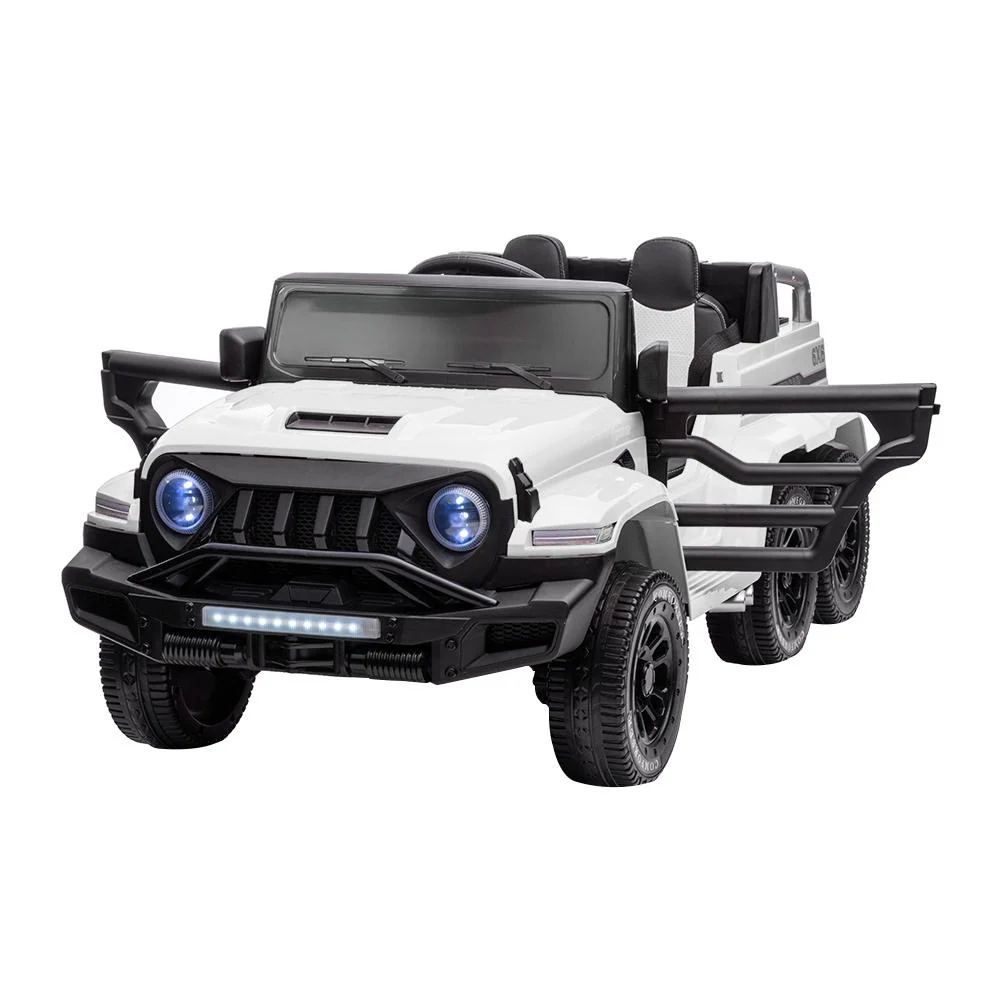 6WD Kids Ride-On Truck with Remote Control and Lockable Doors - 24V Power Wheels Toy - Image 10