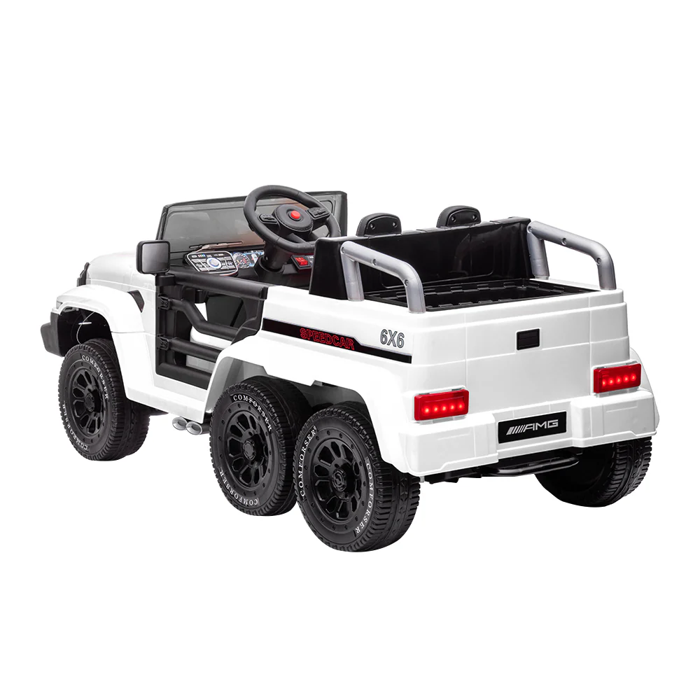 6WD Kids Ride-On Truck with Remote Control and Lockable Doors - 24V Power Wheels Toy - Image 11