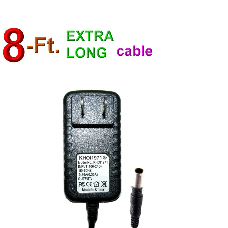 8-Foot Black AC Charger Adapter for Mercedes Benz ML350 Ride-On Toy Model TY313139