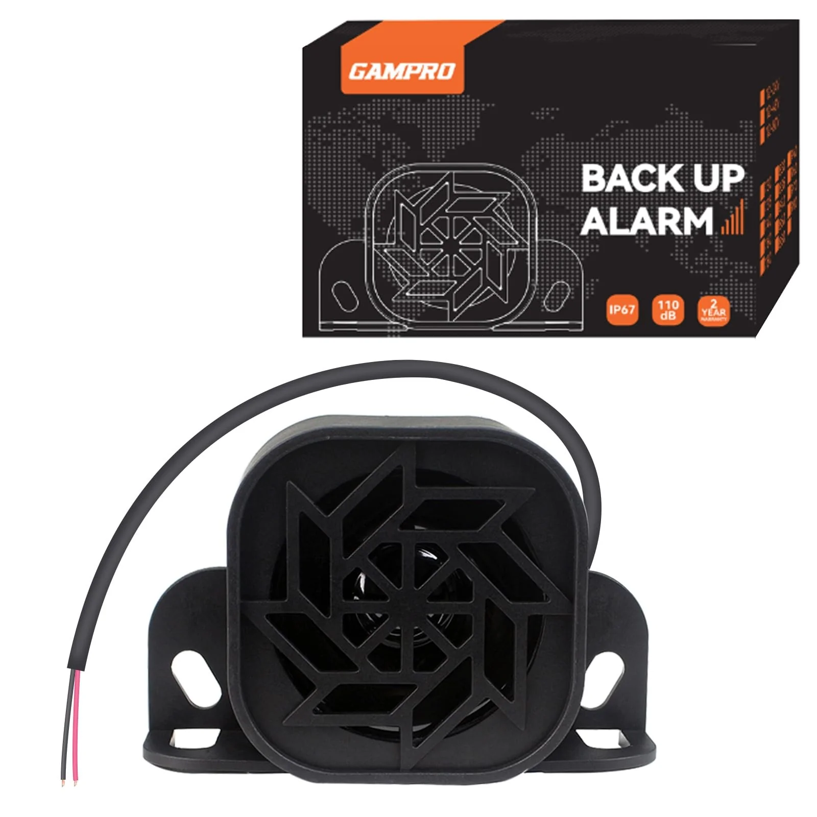 12V-24V Waterproof Dust-Proof Back-Up Reversing Alarm 110dB IP67 Rated - Image 7