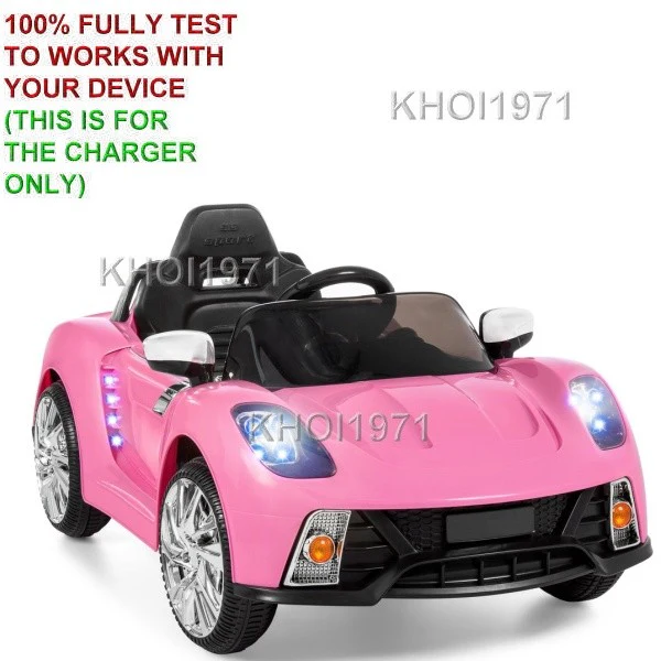 AC Adapter Charger for Ride-On Cars Compatible with SKY907 Red and SKY908 Pink Models - Image 2