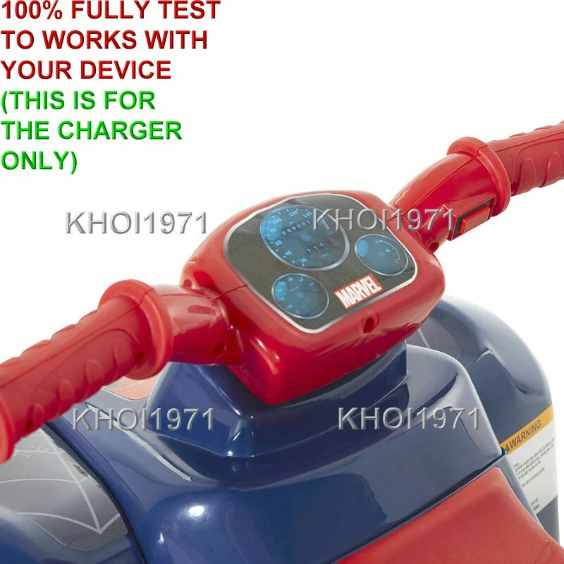 AC Wall Charger Adapter for 6V Illuminated Spider-Man Quad Ride-On Vehicle - Image 5