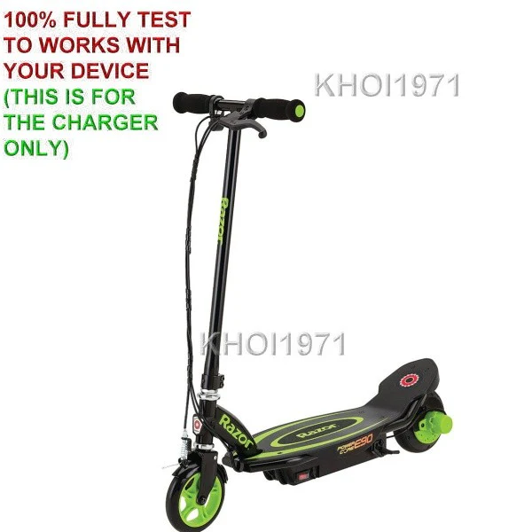 8ft AC Charger Adapter for Green Razor Power Core E90 Electric Scooter - Image 2