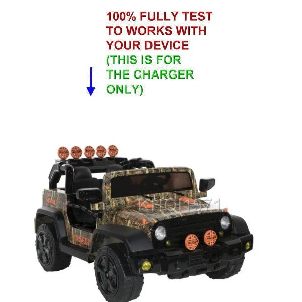 12V Wall Charger AC Adapter for Surge Camo 4x4 Ride-On Toy - Image 2