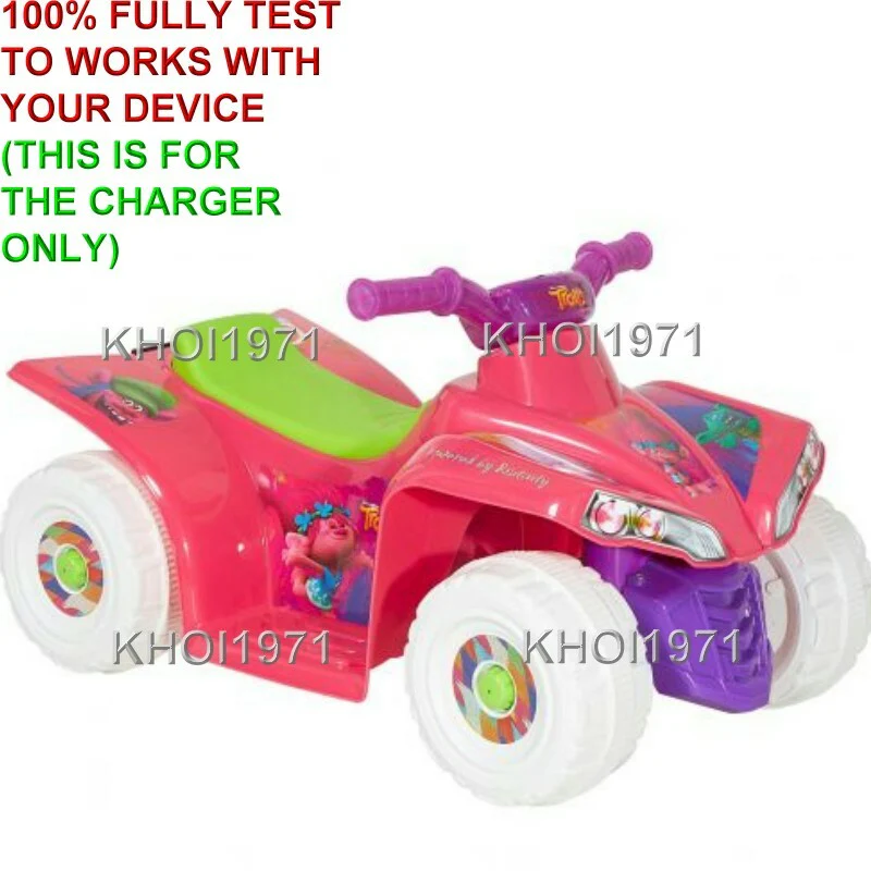 Pink Trolls Quad Ride-On with AC Wall Charger and Adapter 8803-22 - Image 2