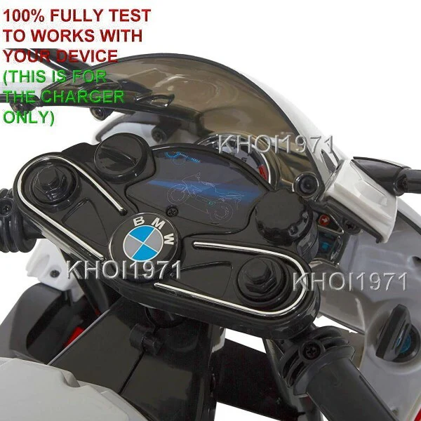 8FT AC Wall Charger Adapter for Dynacraft BMW S1000RR Ride-On Motorcycle Model 8801-94 - Image 3