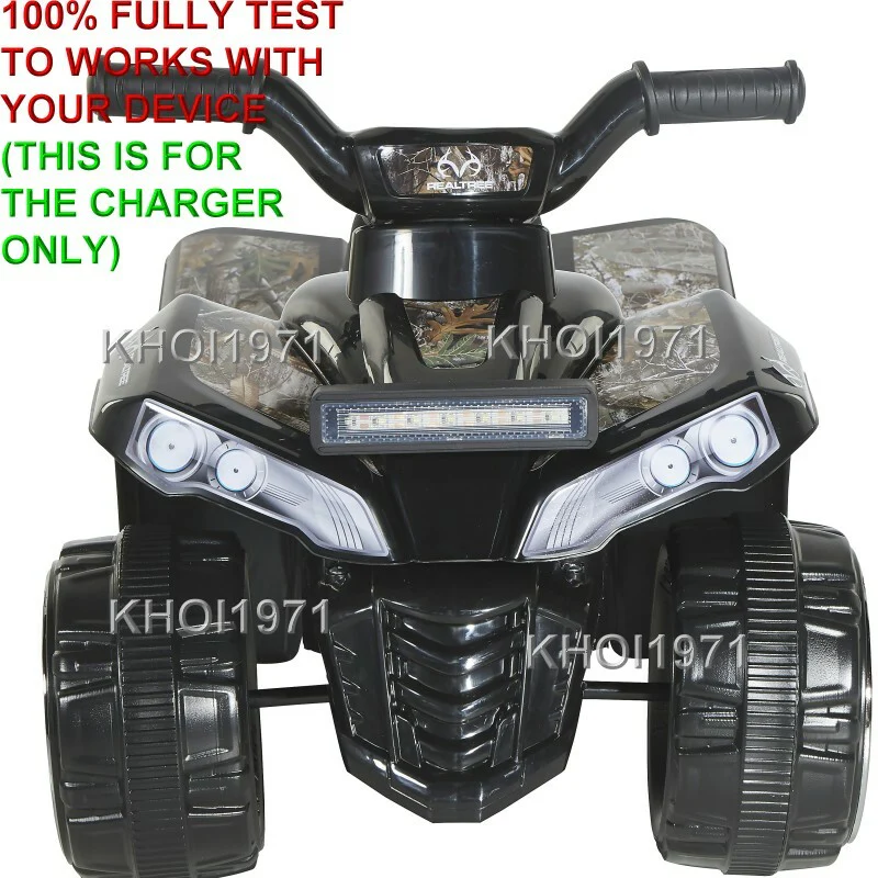 6V Wall Charger AC Adapter for Black Camo Ride-On Vehicle with Realtree Design - Image 3