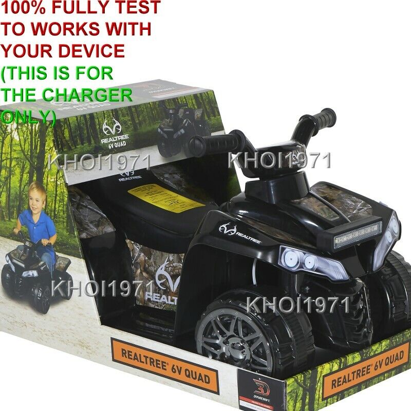 6V Wall Charger AC Adapter for Black Camo Ride-On Vehicle with Realtree Design - Image 5