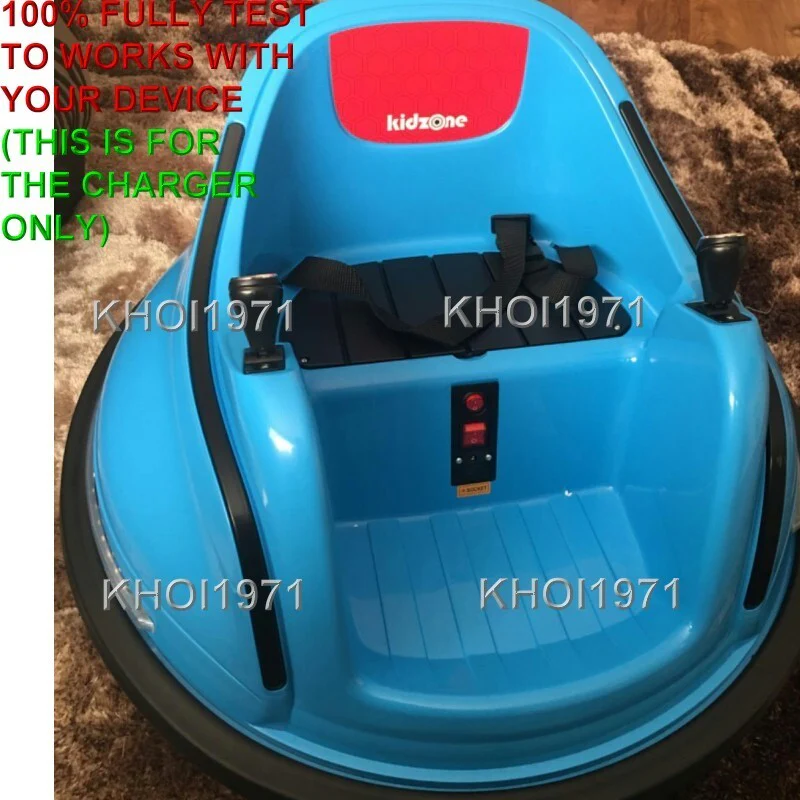 12V AC Wall Charger and Adapter for Kidzone Race Car Battery Ride-On Bumper Car - Image 2