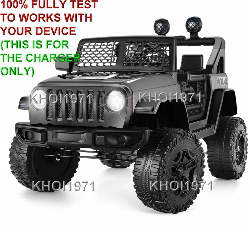 12V Wall Charger AC Adapter for Kidzone Race Car Ride-On Jeep with Remote Control - Image 2