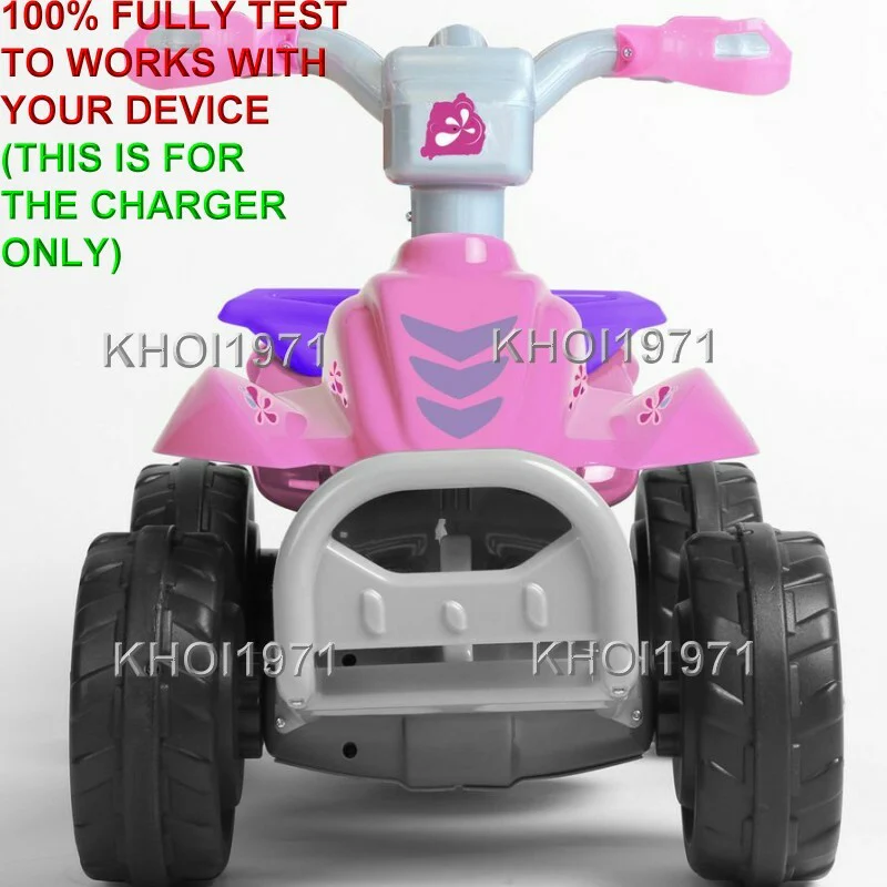 6V AC Wall Charger and Adapter for Pink and Blue Ride-On ATV Quad KL 40050C - Image 5