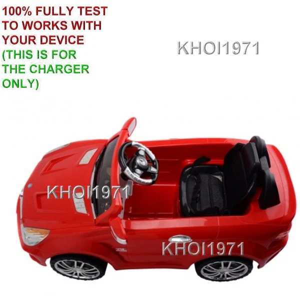 Red AC Wall Charger Adapter for Kids Mercedes-Benz SL65 Ride-On Car - Image 3