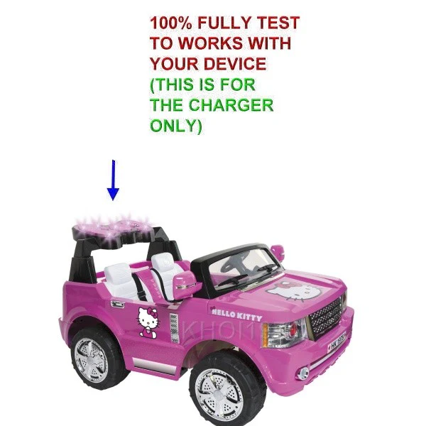 9-Foot 12V AC Charger Adapter for Pink Hello Kitty Ride-On SUV with Music - Image 3