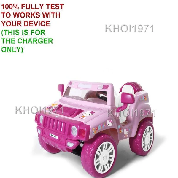 9-Foot 12V AC Charger Adapter for Pink Hello Kitty Ride-On SUV with Music - Image 5