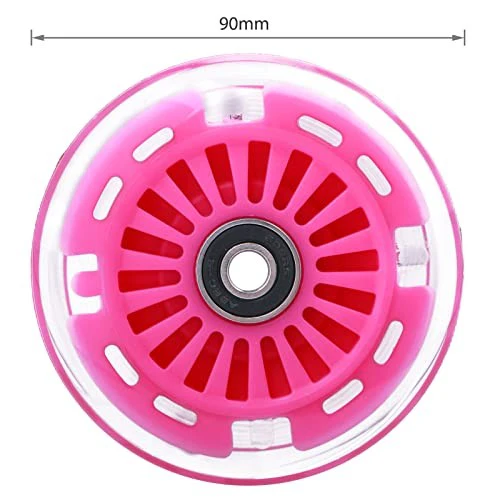 90mm Pink Polyurethane Replacement Wheels Set for Wiggle Car PlasmaCar Upgrades - Image 4