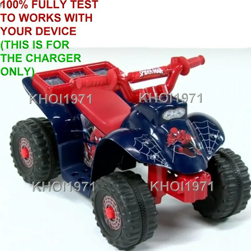 6V AC Charger Adapter for Dynacraft Surge Spider-Man Little Quad Ride-On Vehicle Model 8802-27 - Image 2