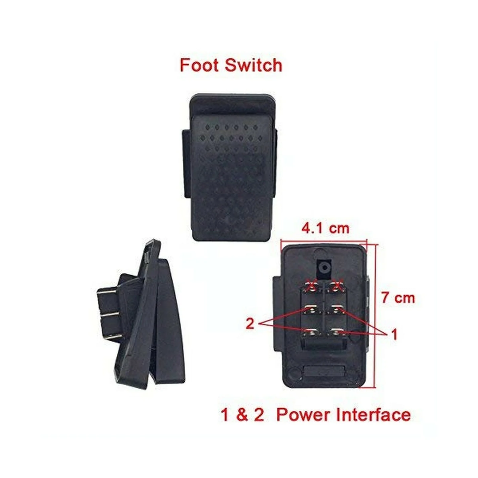Electric Accelerator Pedal Switch with 6-Pin Socket, Easy Install, 1.12 Oz Accessories - Image 2