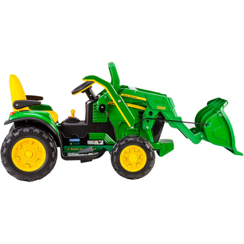 Adjustable Seat 12V Battery-Powered Ride-On Ground Loader with Flip-up Armrests - Image 4