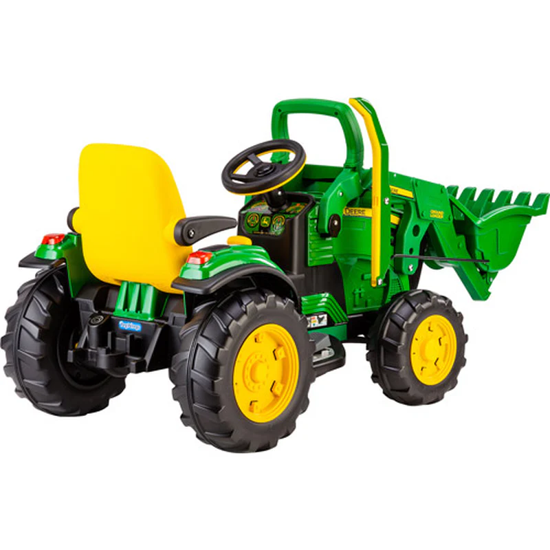 Adjustable Seat 12V Battery-Powered Ride-On Ground Loader with Flip-up Armrests - Image 5