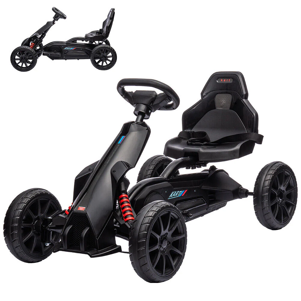 Adjustable Seat 4-Wheel Pedal Go Kart for Kids with Safety Belt - Image 3