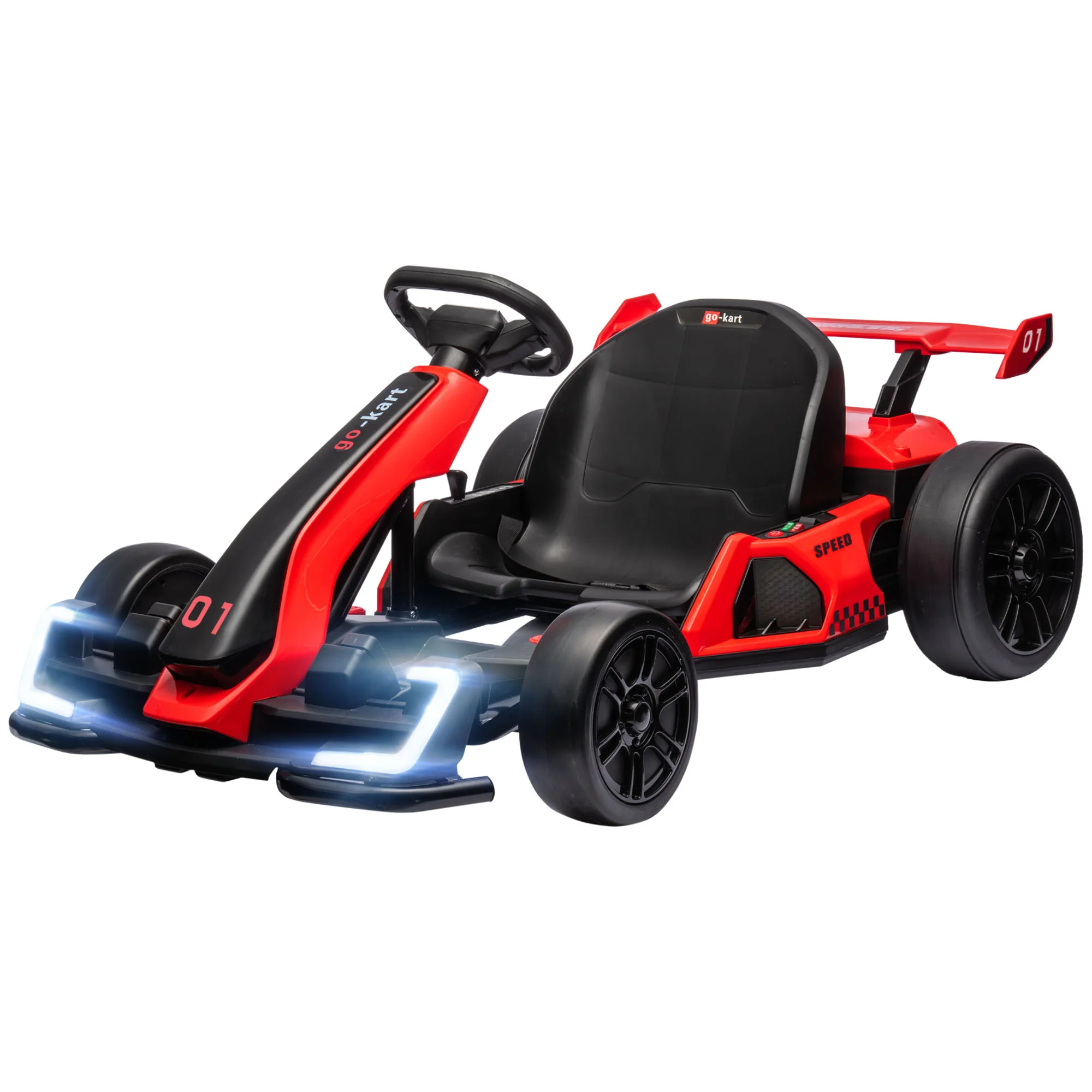 Adjustable Seat Electric Go Kart with Slow Start - 24V, 7.5 MPH - Image 16