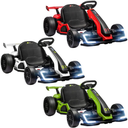 Adjustable Seat Electric Go Kart with Slow Start - 24V, 7.5 MPH - Image 2