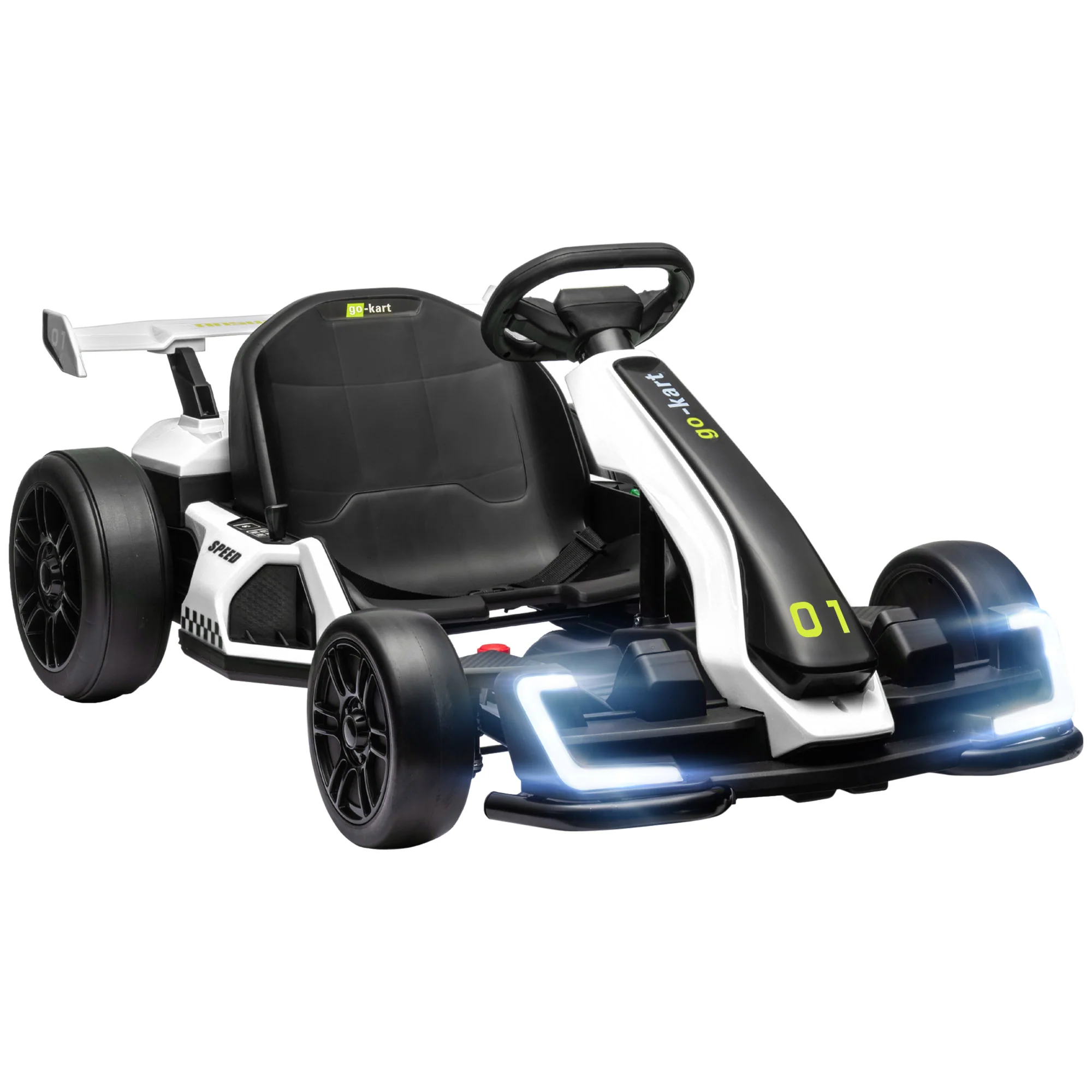 Adjustable Seat Electric Go Kart with Slow Start - 24V, 7.5 MPH - Image 4